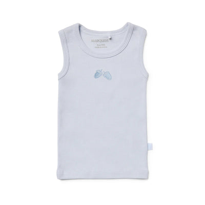 Marquise Blue and White Acorn Singlet 2 Pack