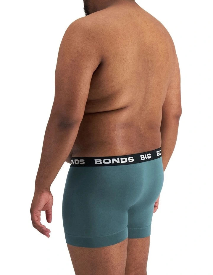 Bonds Men's Total Package Trunk 3 Pack - Black/Grapeness