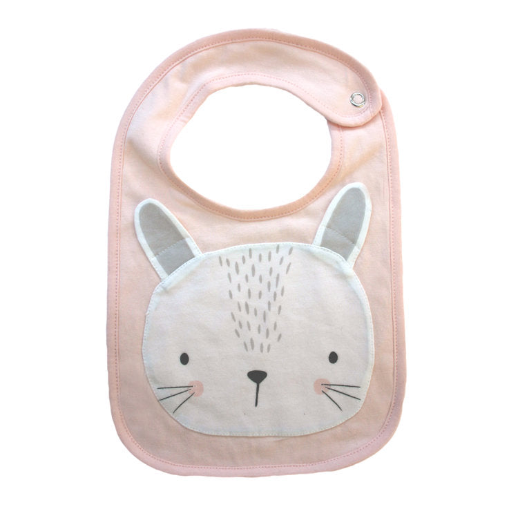 Mister Fly Face Bib - Pink Bunny