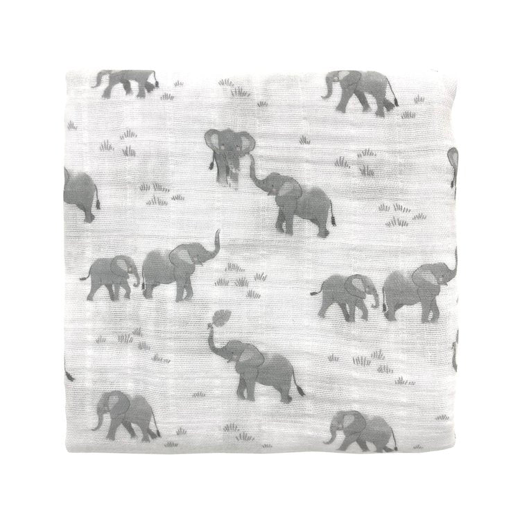 Mister Fly Muslin Wrap - Safari Elephant