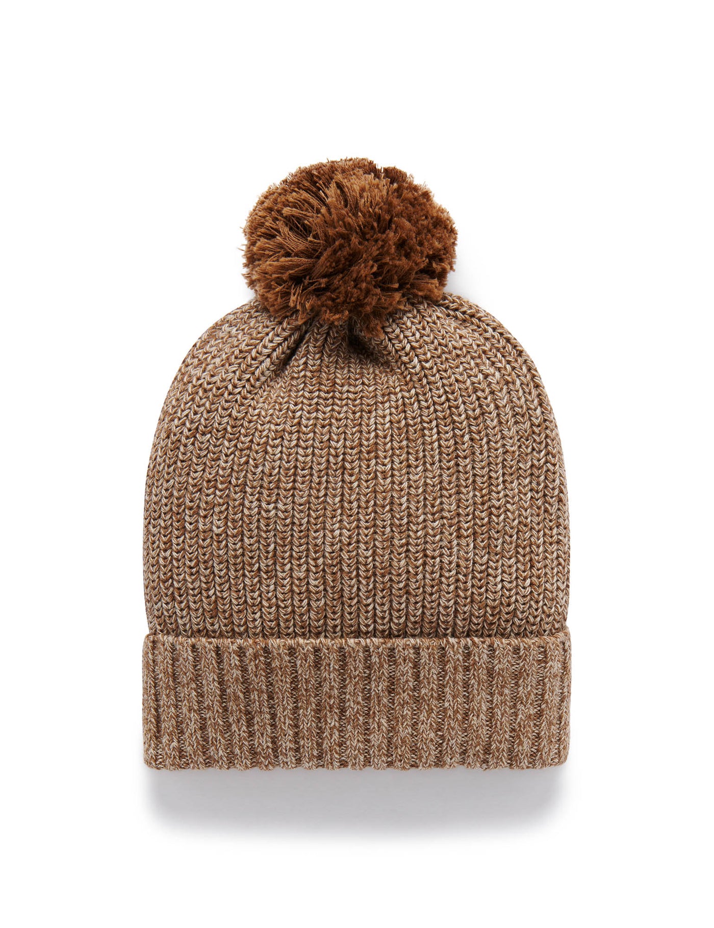 Purebaby Fishermans Rib Beanie - Biscuit Twisted With Acorn Melange