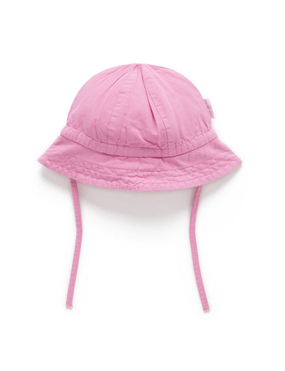 Purebaby Linen Blend Sun Hat - Fig