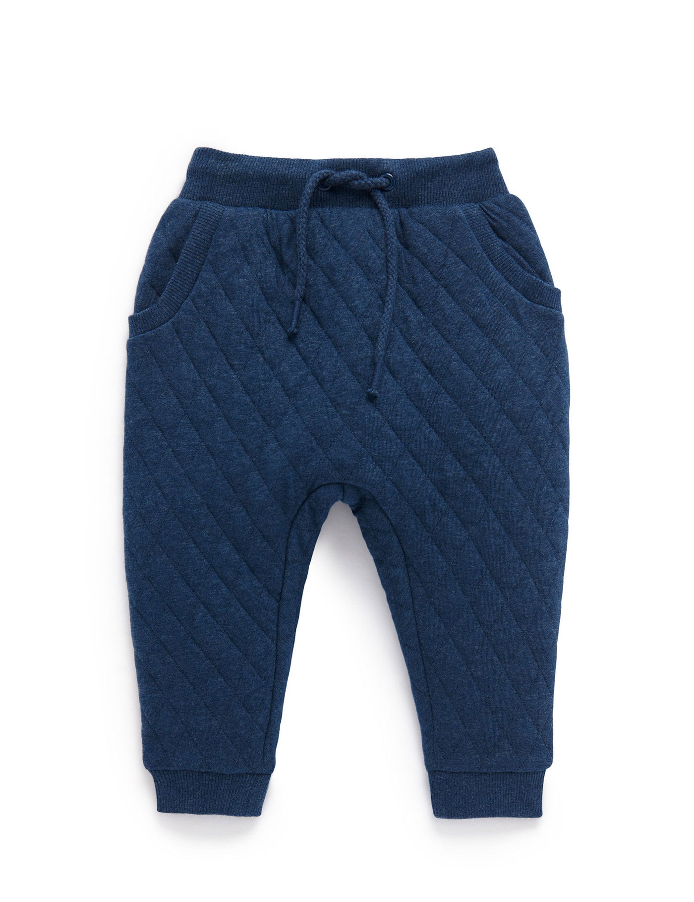 Purebaby Quilted Track Pant - Winter Navy Melange