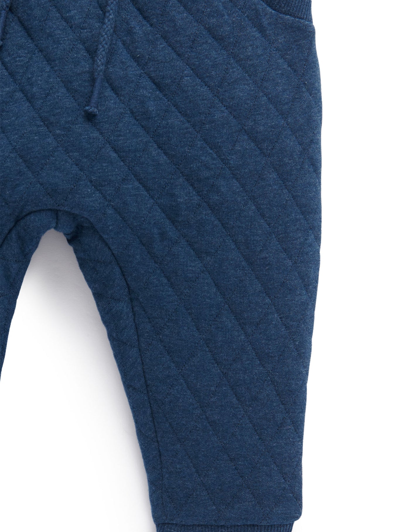 Purebaby Quilted Track Pant - Winter Navy Melange