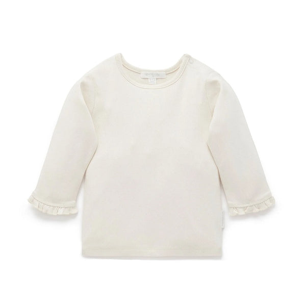 Purebaby Pointelle Rib Layering Top - Cloud – Outlet Shop For Kids