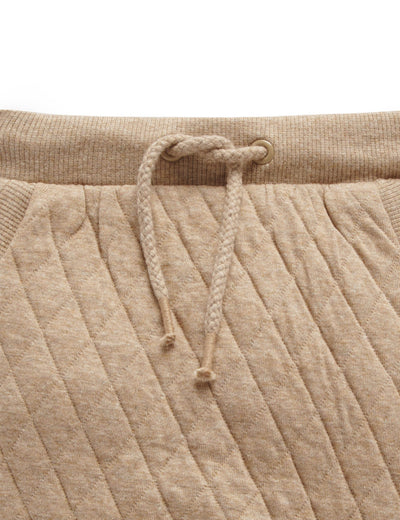 Purebaby Quilted Track Pant - Cinnamon Melange