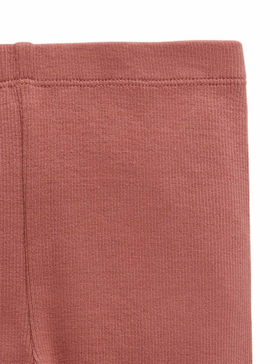 Purebaby Thick Rib Leggings - Prune