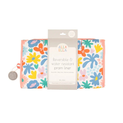 All 4 Ella Universal Pram Liner - Bright Floral