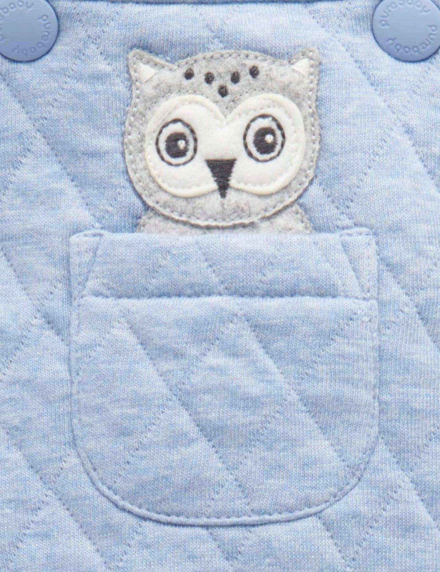 Purebaby Quilted Overall - Frozen Melange