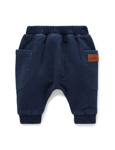 Purebaby Indigo Slouch Pant - Indigo Yarn