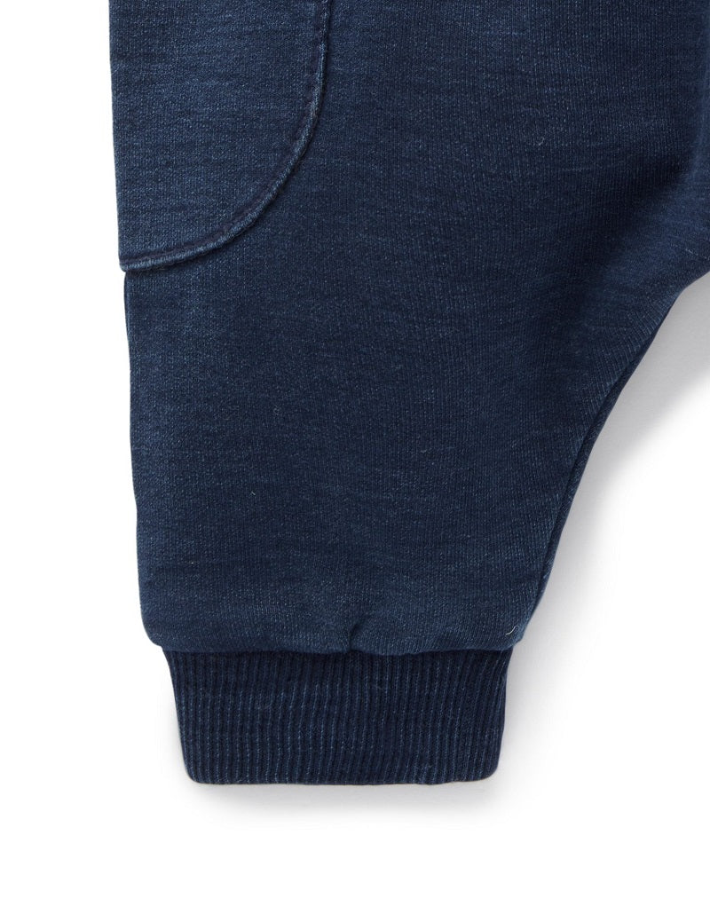 Purebaby Indigo Slouch Pant - Indigo Yarn