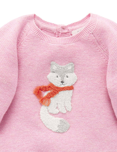 Purebaby Artic Friend Jumper - Dusk Melange