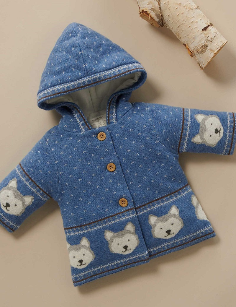 Purebaby Padded Jacket - Husky Jacquard