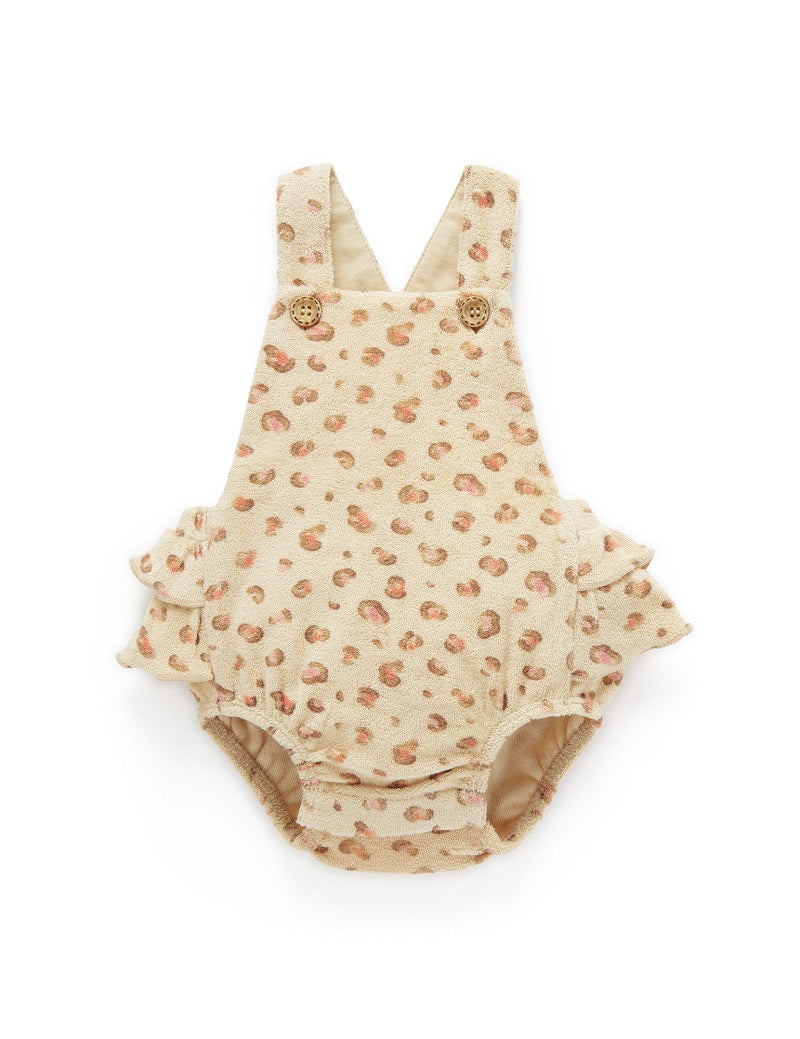 Purebaby Towelling Romper - Animal Print