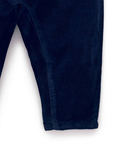 Purebaby Cord Slouch Pant - Winter Navy