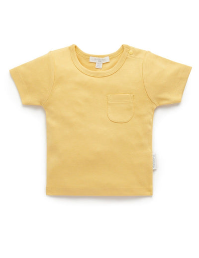 Purebaby Organic Rib Tee - Banana