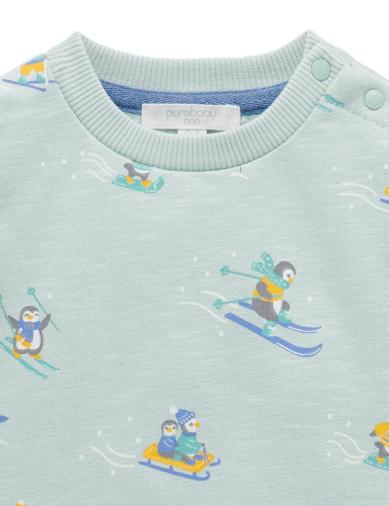 Purebaby Slouchy Windcheater - Ski Race Print