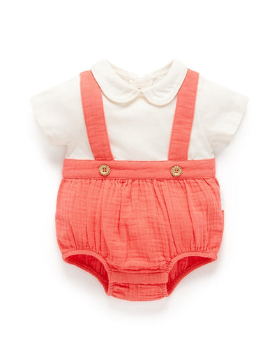 Purebaby Elf Bodysuit - Vintage Red