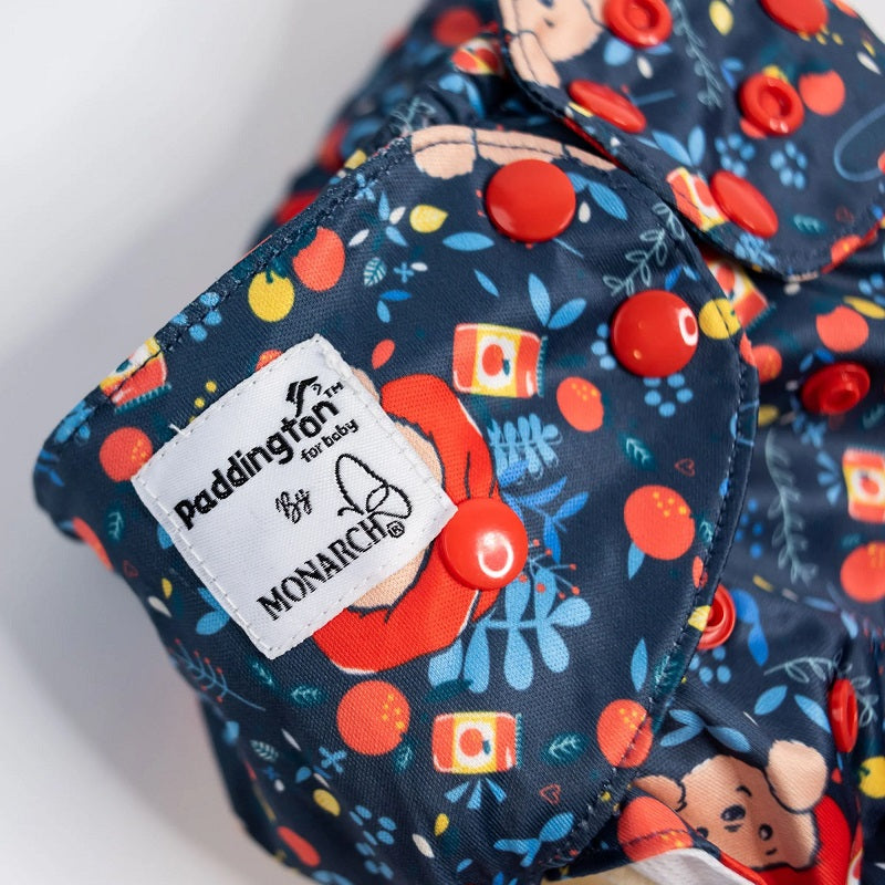 Monarch Classic Reusable Cloth Nappy 2.0 With Snaps - Paddington Baby