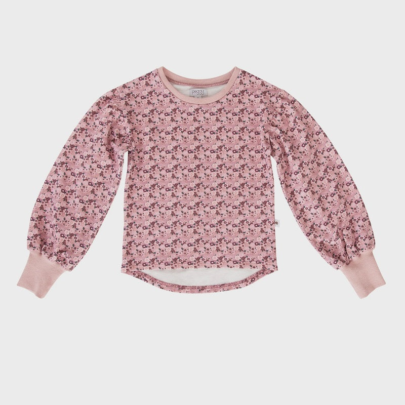 Peggy Sara Crew Sweater - Rose Ditzy Floral