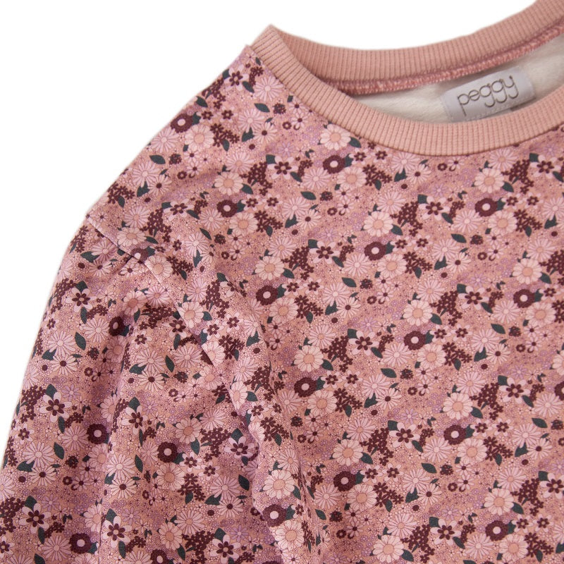 Peggy Sara Crew Sweater - Rose Ditzy Floral