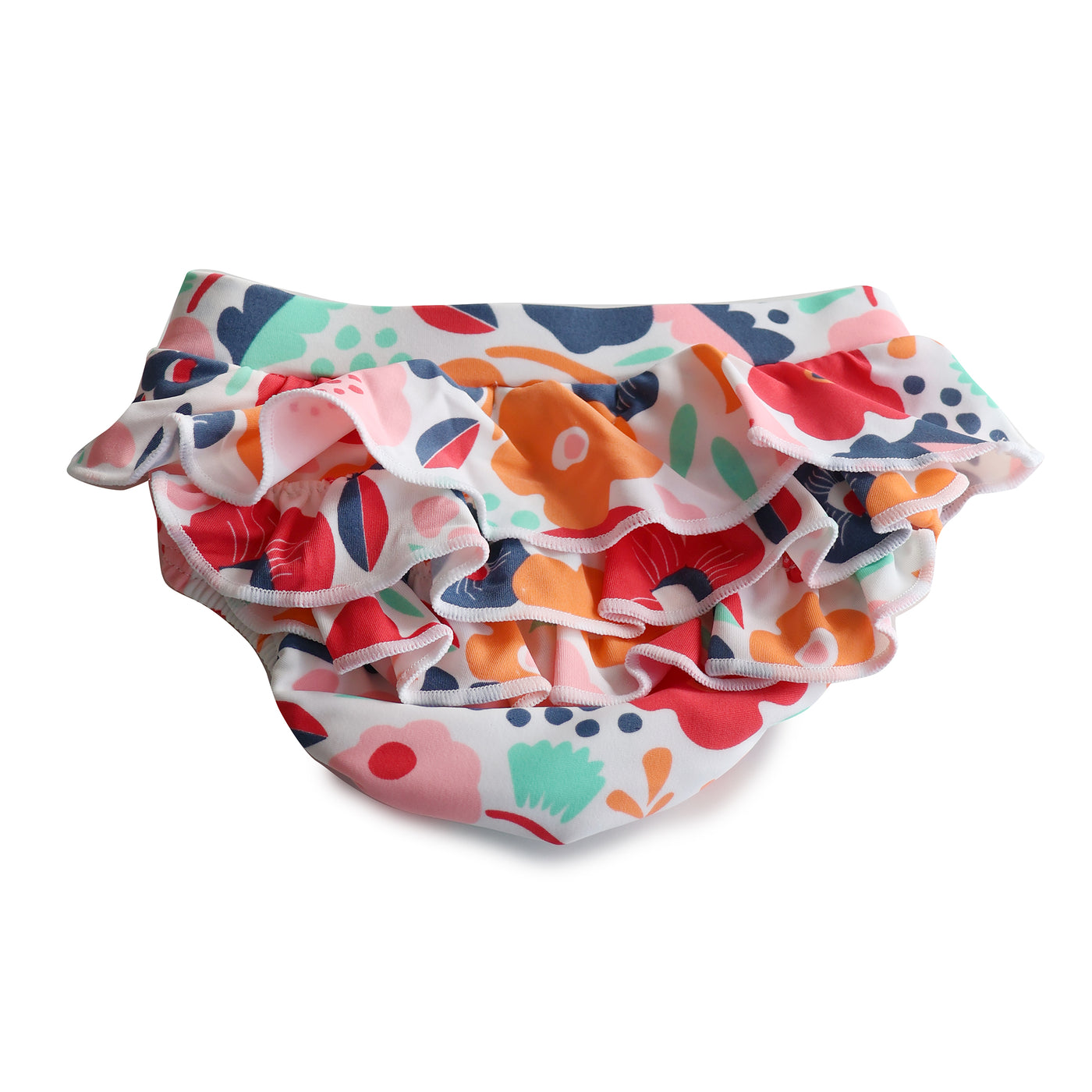 Plum Swim Nappy - Abstract Floral