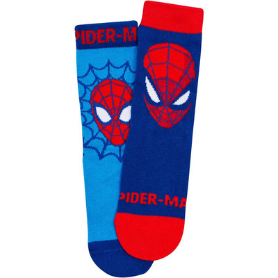 Bonds Boys Spiderman Crew Socks 2 Pack - Blue & Red