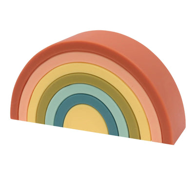 O.B Designs Silicone Rainbow Stacker - Cherry