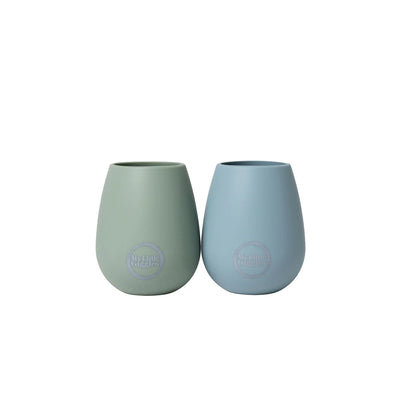 My Little Giggles Silicone Tumbler 2 Pack - Sage & Ether