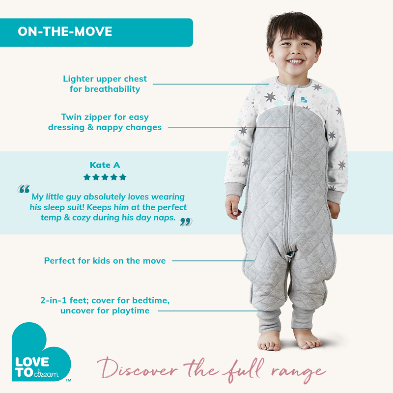 Love To Dream Sleep Suit 1.0 TOG - Pink Clouds