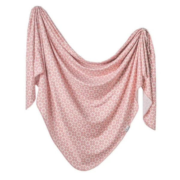 Copper Pearl Swaddle Wrap/Blanket - Star Pink