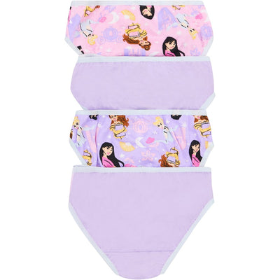 Rio Disney Girls Princess Brief 4 Pack - Purple & Pink