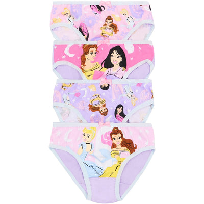 Rio Disney Girls Princess Brief 4 Pack - Purple & Pink