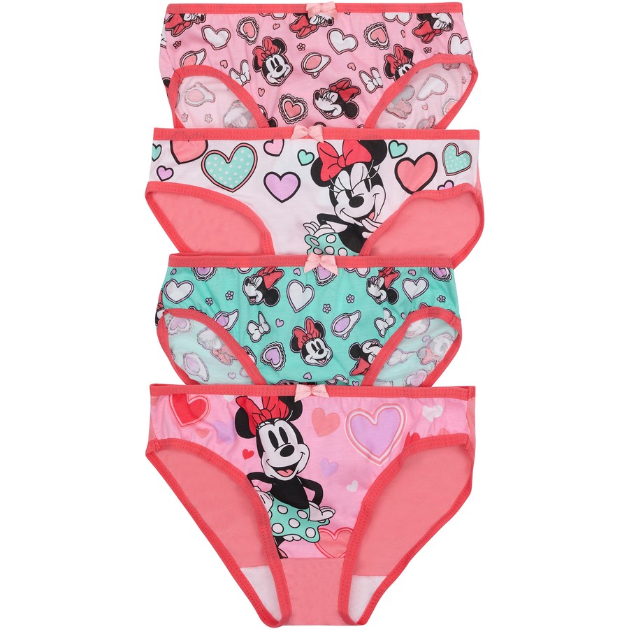 Rio Disney Girls Minnie Mouse Bikini 4 Pack - Hearts