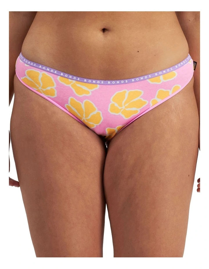 Bonds Womens Hipster Bikini 3 Pack - Sweet Summer Print/Purple/Pink