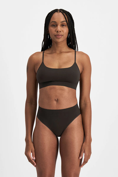 Bonds Womens Bases Seamless String Bikini - Dusted Black