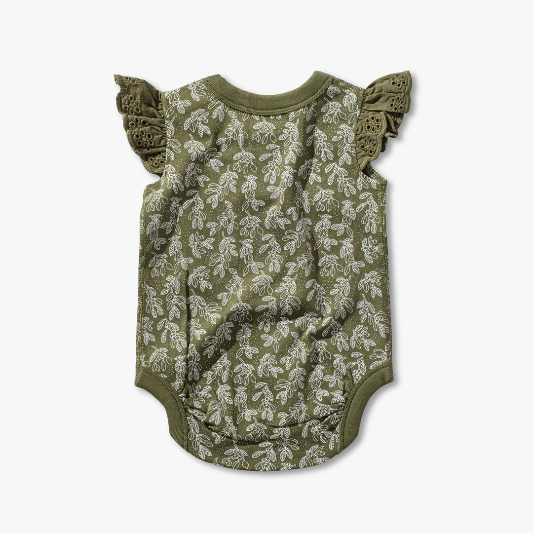 Sapling Child Organic Mistletoe Lace Bodysuit