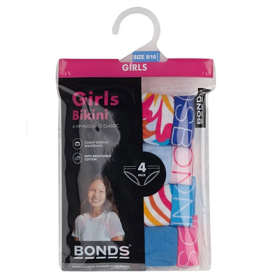 Bonds Girls Bikini 4 Pack - Chill Out Floral