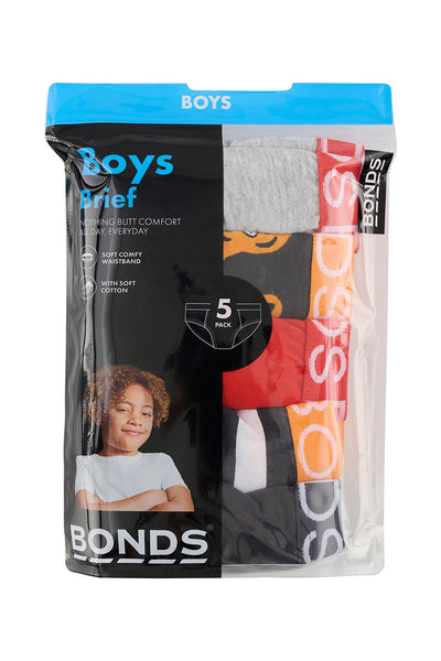 Bonds Boys Brief 5 Pack - Cheeky Cheeto