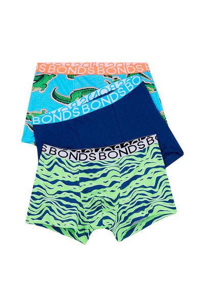 Bonds Boys Trunk 3 Pack - Croc My World