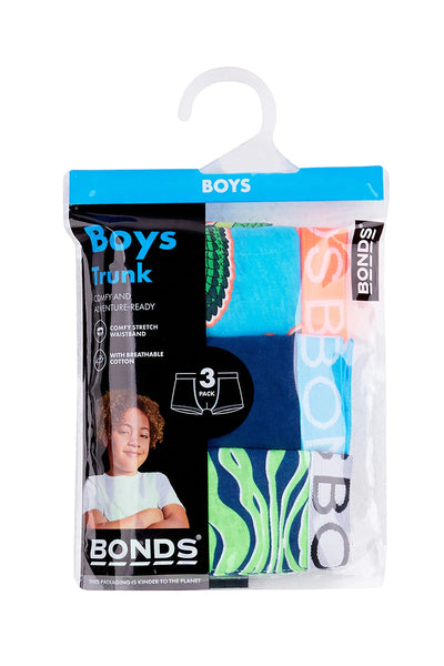 Bonds Boys Trunk 3 Pack - Croc My World