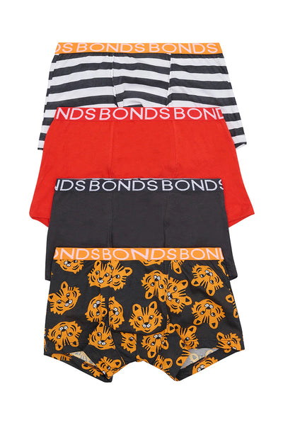 Bonds Boys Trunk 4 Pack - Cheeky Cheeto