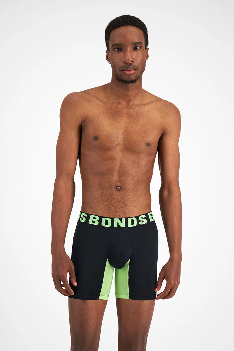 Bonds Men's Chafe Off Trunk - Nu Black / Prime Lime