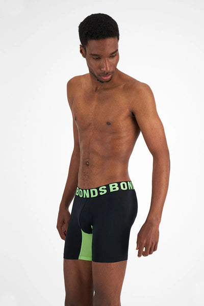 Bonds Men's Chafe Off Trunk - Nu Black / Prime Lime