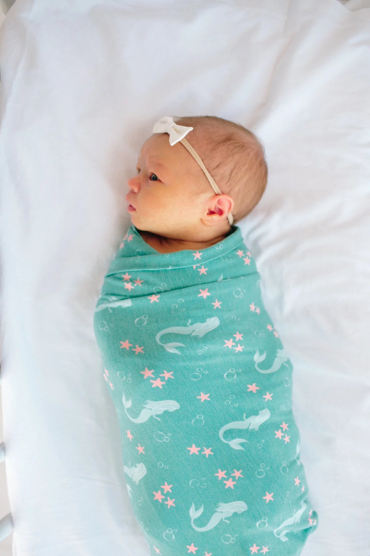 Copper Pearl Knit Swaddle Blanket - Coral