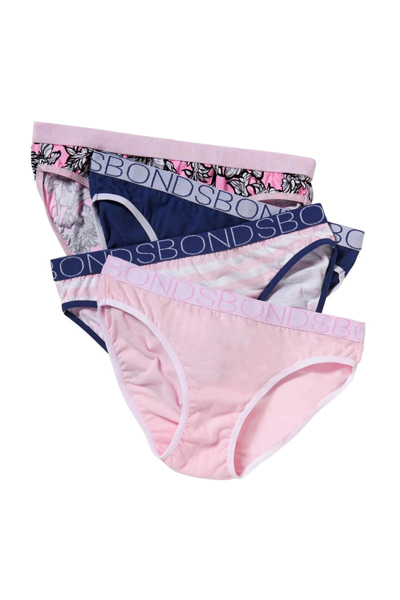 Bonds Girls Bikini 4 Pack - Bloom Kaboom