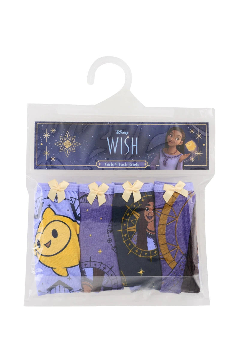 Rio Disney Girls 4 Pack Brief - Wish