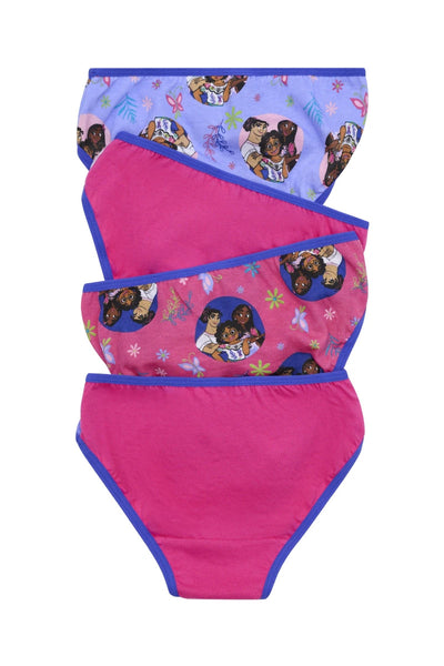 Rio Disney Encanto Girls 4 Pack Brief - Pink & Purple