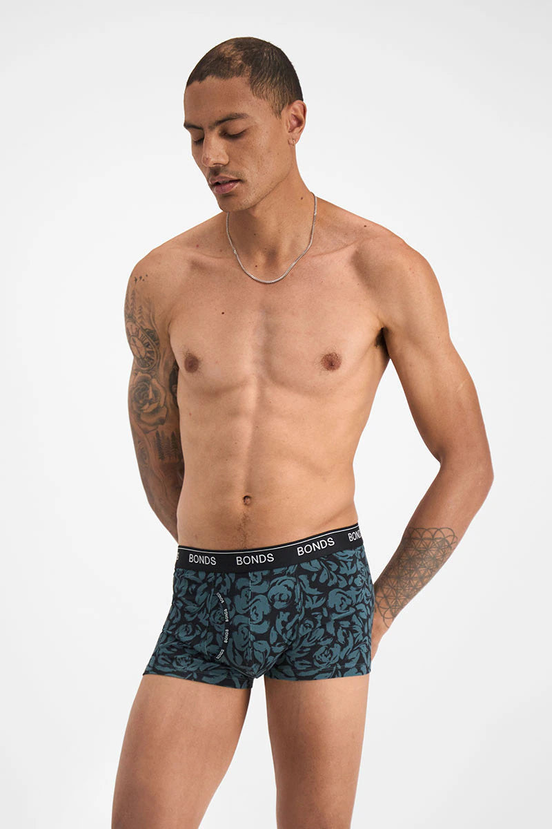 Bonds Men's Guyfront Trunk - Roses You Left