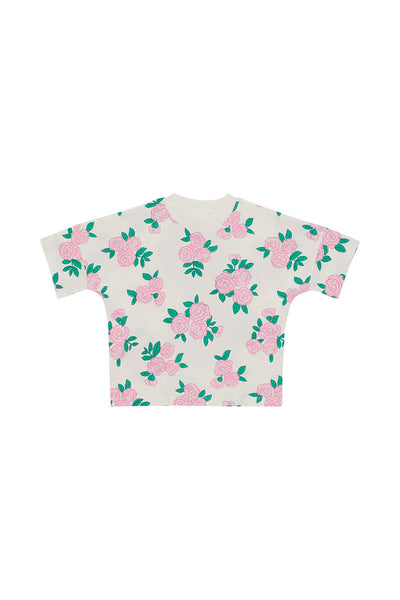 Bonds Kids Drop Shoulder Tee - Blossom Breeze White